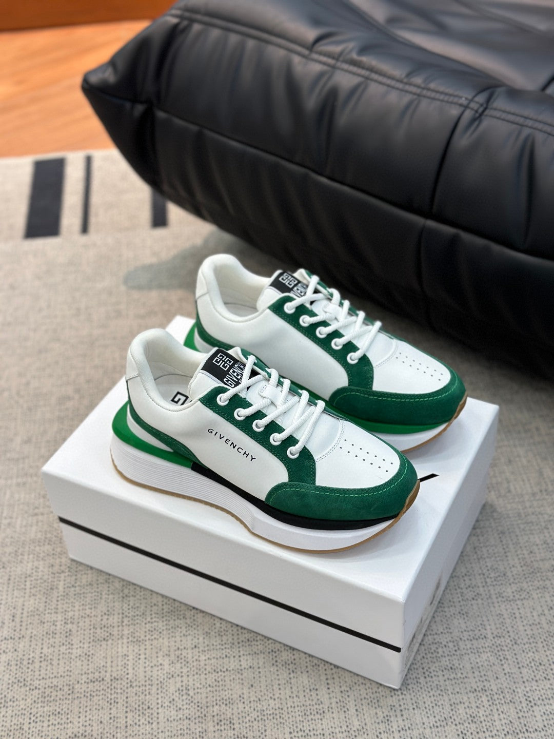 GVC Green and White Sneakers-020 - sneakerhillcom