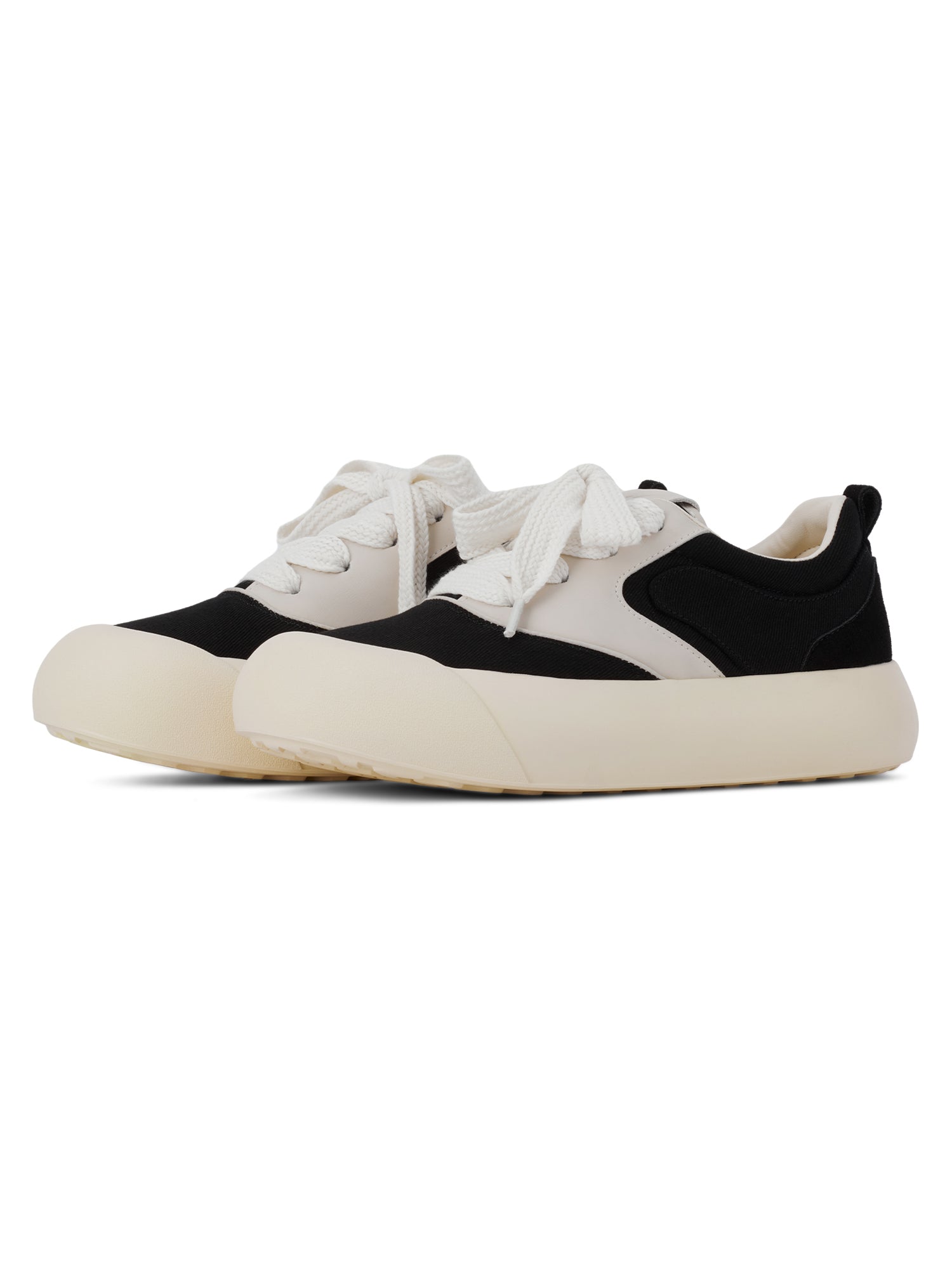 Sneakerhill Chunky Round-Toe Color-Block Rap Sneakers - sneakerhillcom