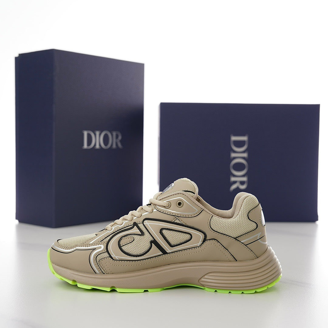 DOR B30 Beige Mesh and Technical Fabric Sneakers -116 - sneakerhillcom