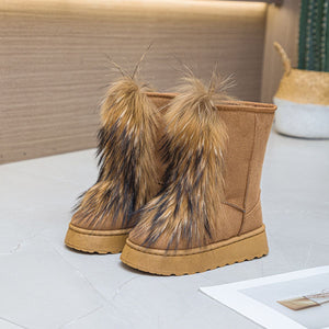 Thermal Suede Platform Boots Trendsi