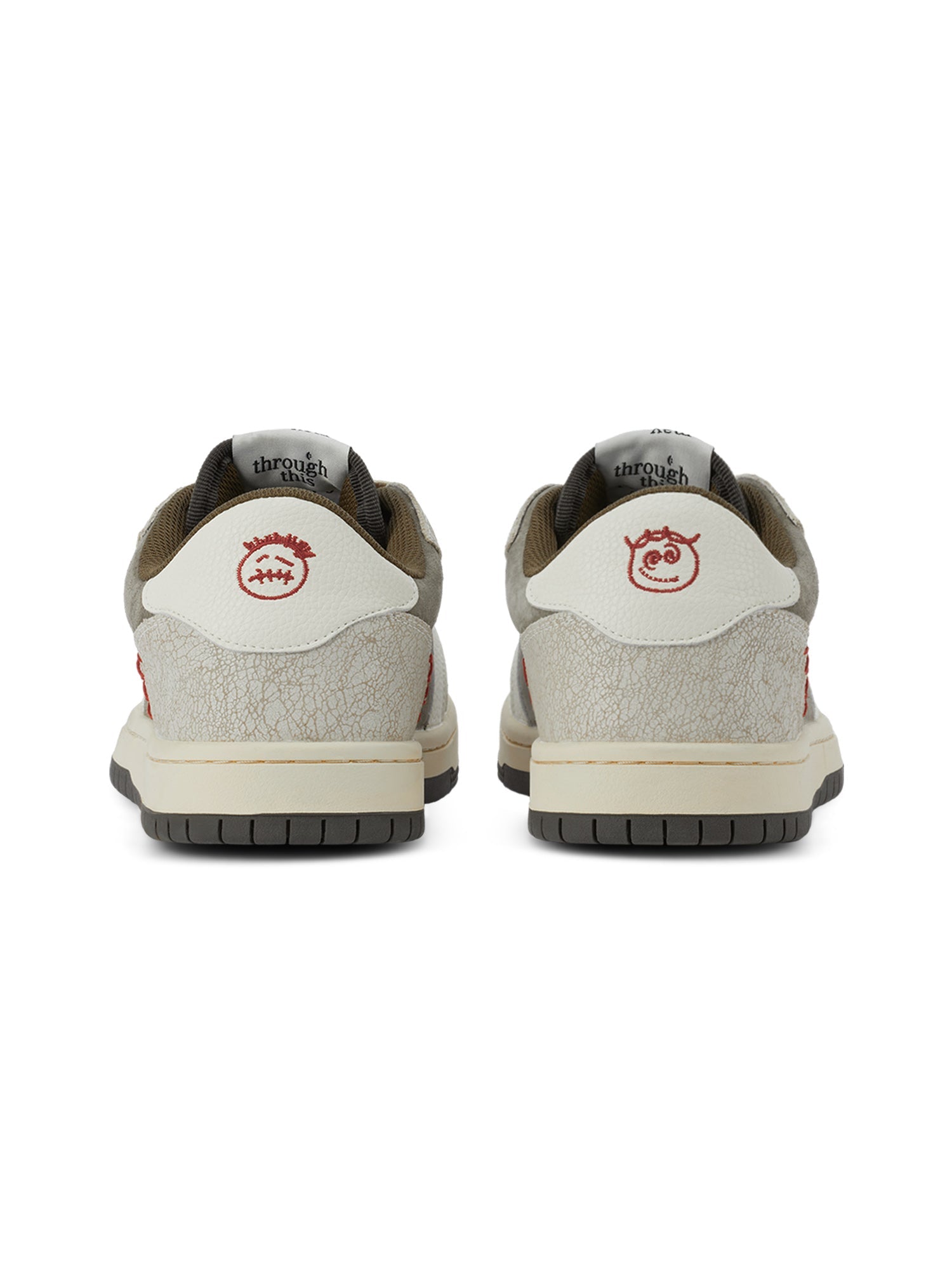 Sneakerhill Smiley Face Embroidery Street Rap Sneakers - sneakerhillcom