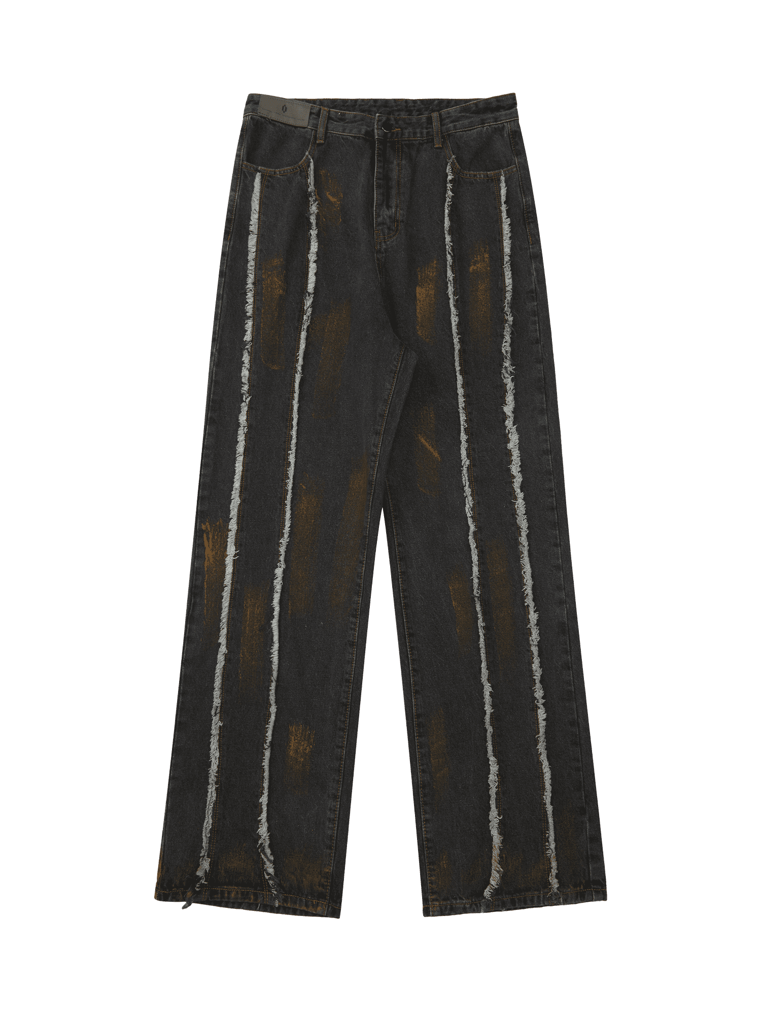 Sneakerhill American Street Style Spray Painted Fur Jeans - 2052 - sneakerhillcom