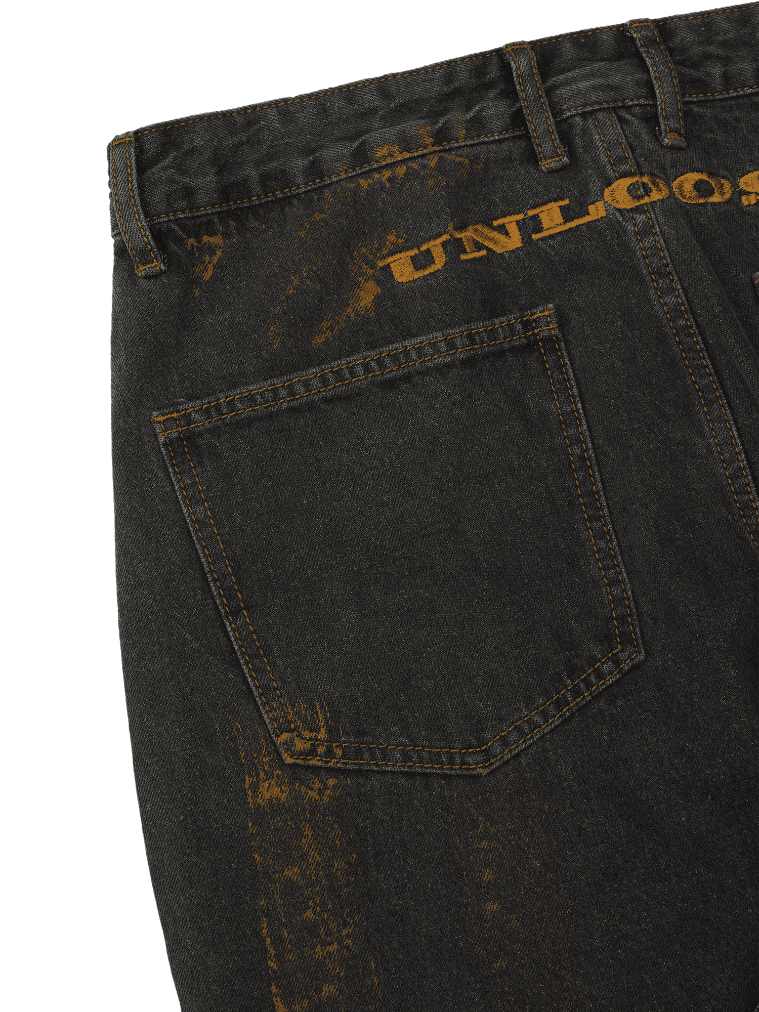 Sneakerhill American Street Style Spray Painted Fur Jeans - 2052 - sneakerhillcom