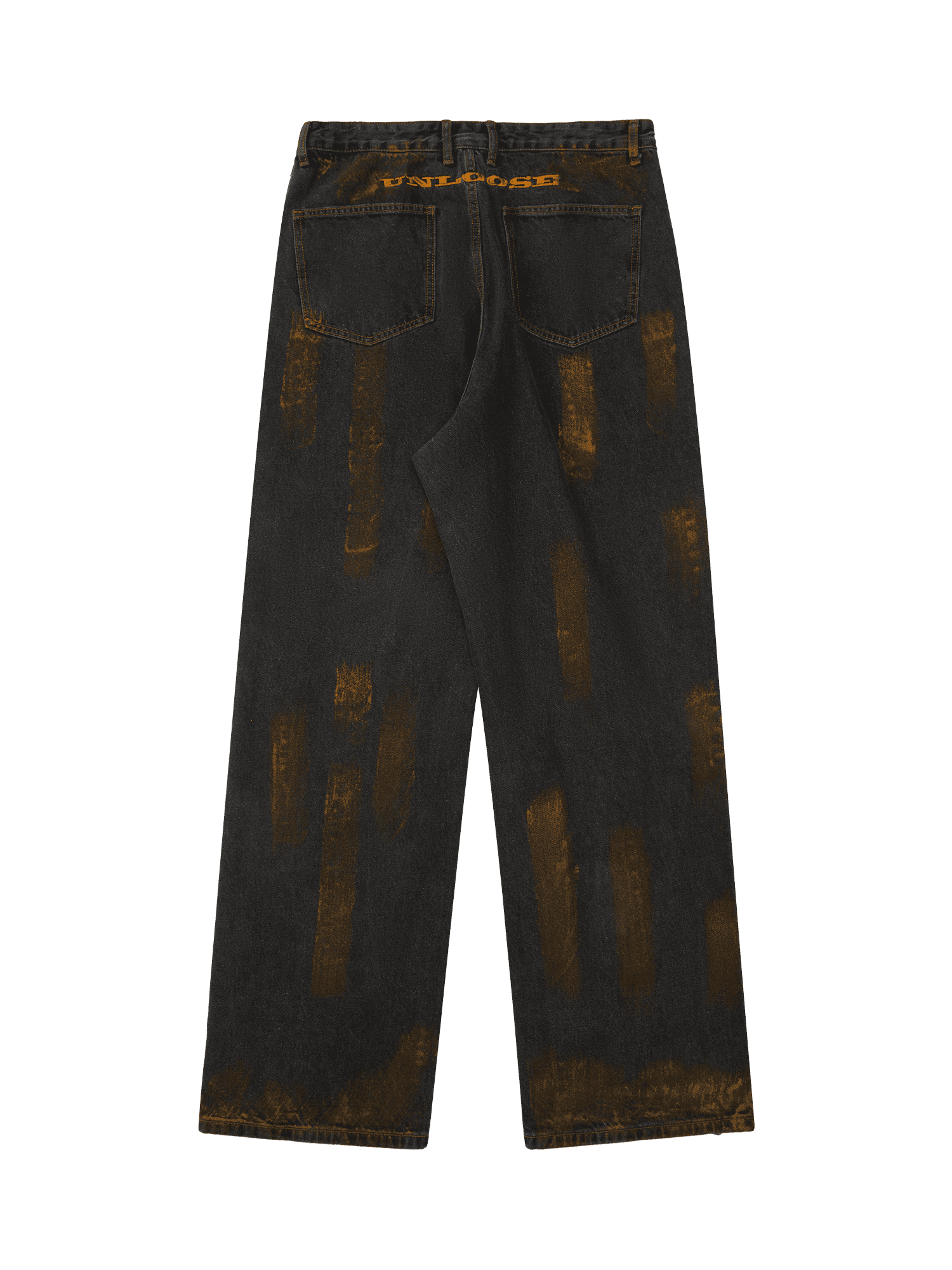 Sneakerhill American Street Style Spray Painted Fur Jeans - 2052 - sneakerhillcom