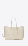 White Calf Leather Tote Shoulder Bag - sneakerhillcom