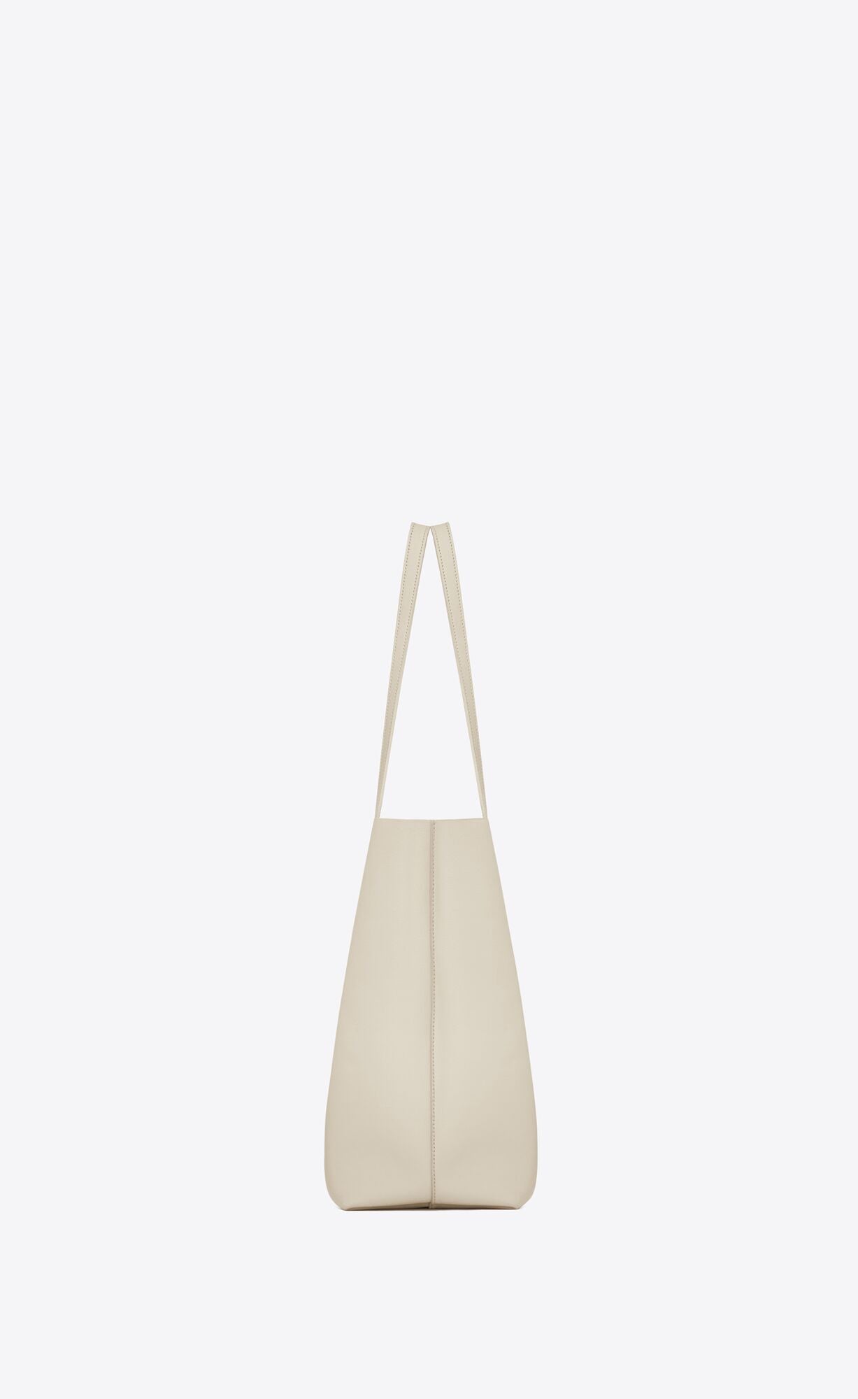 White Calf Leather Tote Shoulder Bag - sneakerhillcom