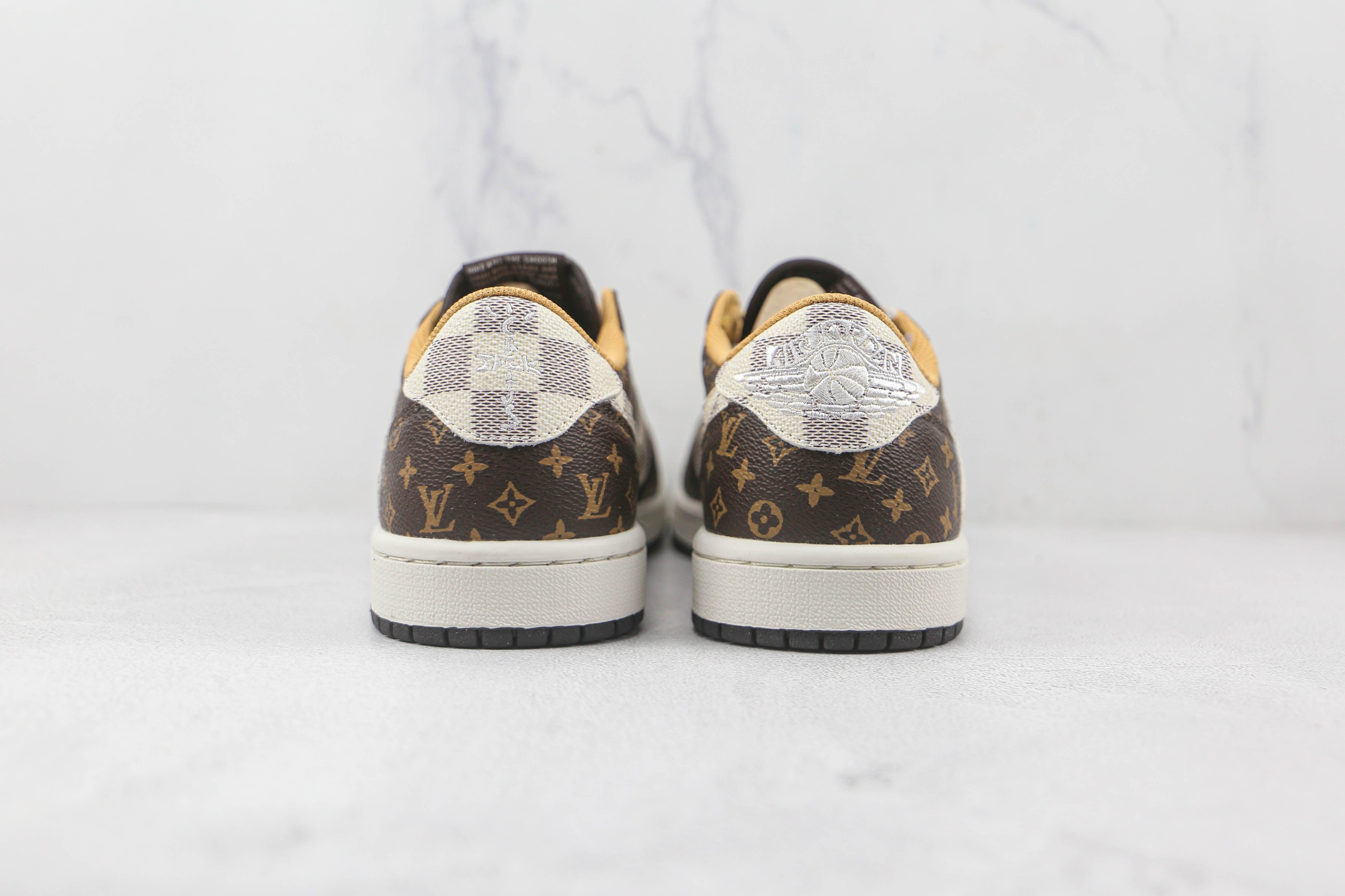 Custom Fragment x Travis Scott x Air Jordan 1 Low LV DM7866 216 luxurysteps