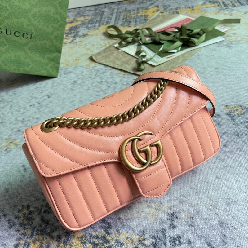 Sneakerhill - Marmont Shoulder Bag Peach - sneakerhillcom