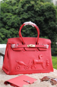 Birkin Horse Togo Leather Red 35cm Kilta bags