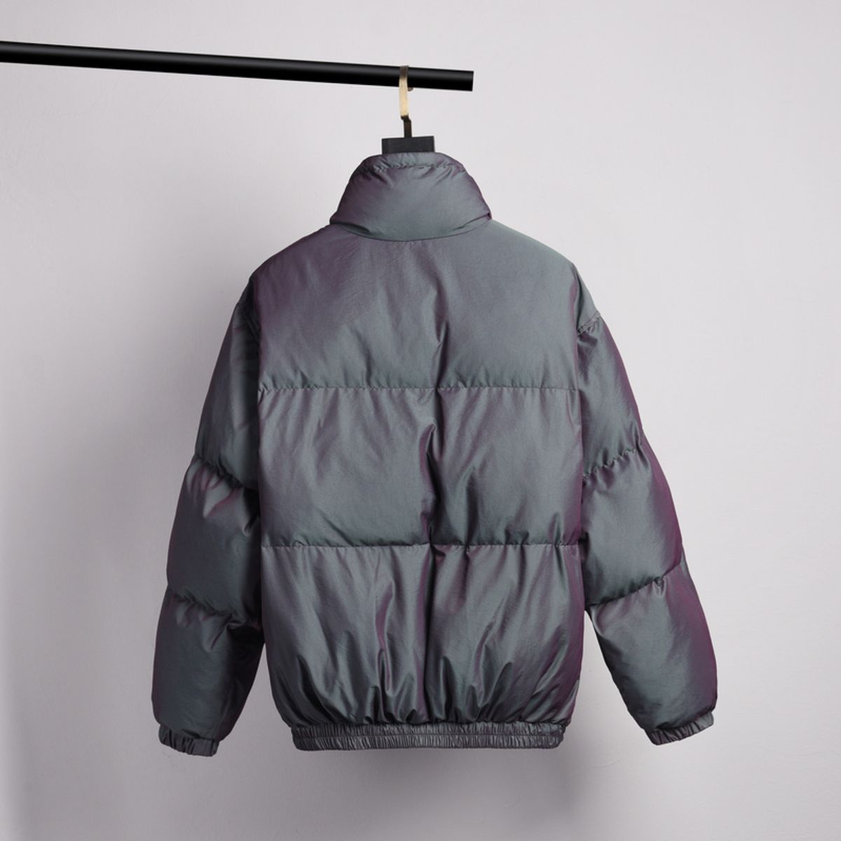 Iridescent Reflective Puffer Jacket - sneakerhillcom