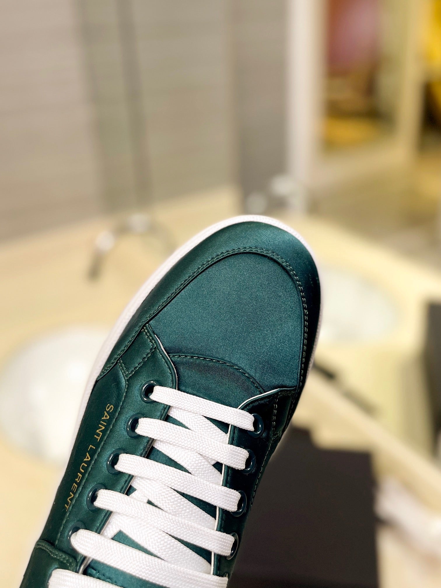 VSL Green Leather Sneakers-173 - sneakerhillcom