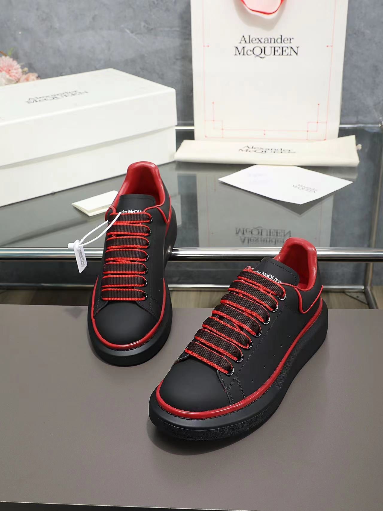 ALMC Oversized Black and Red Sneakers-036 - sneakerhillcom