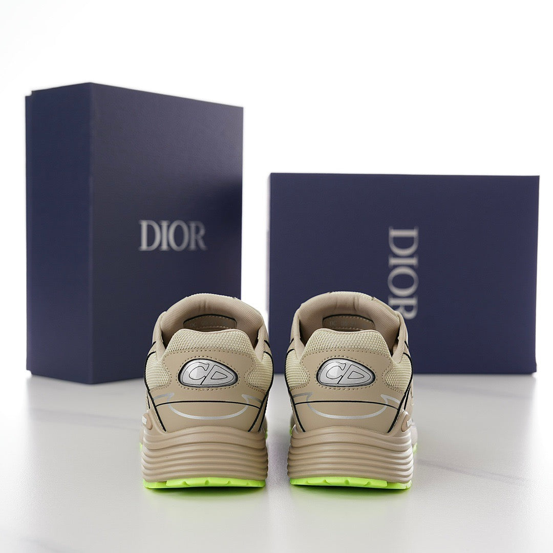 DOR B30 Beige Mesh and Technical Fabric Sneakers -116 - sneakerhillcom