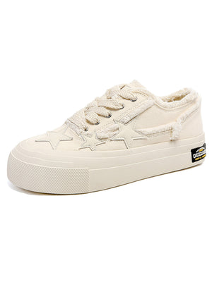 Sneakerhill Star Patch Embroidered Canvas Shoes - sneakerhillcom