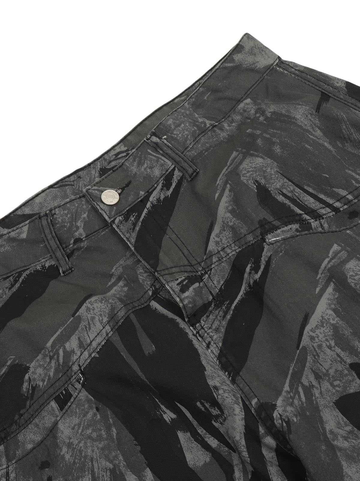 Sneakerhill Multi-Pocket Camo Cargo Pants SP240912F1E6