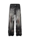 Sneakerhill High Street Hip Hop Distressed Washed Jeans - sneakerhillcom