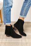 Legend Women's Fringe Cowboy Western Ankle Boots Trendsi