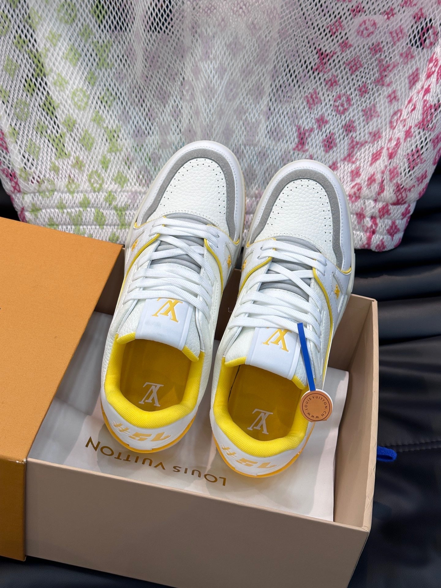 LUV Women's Yellow and White Trainer  Sneakers-097 - sneakerhillcom