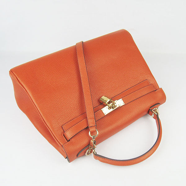 HMS Kelly 32cm Togo Leather 6108 Orange Golden Kilta bags