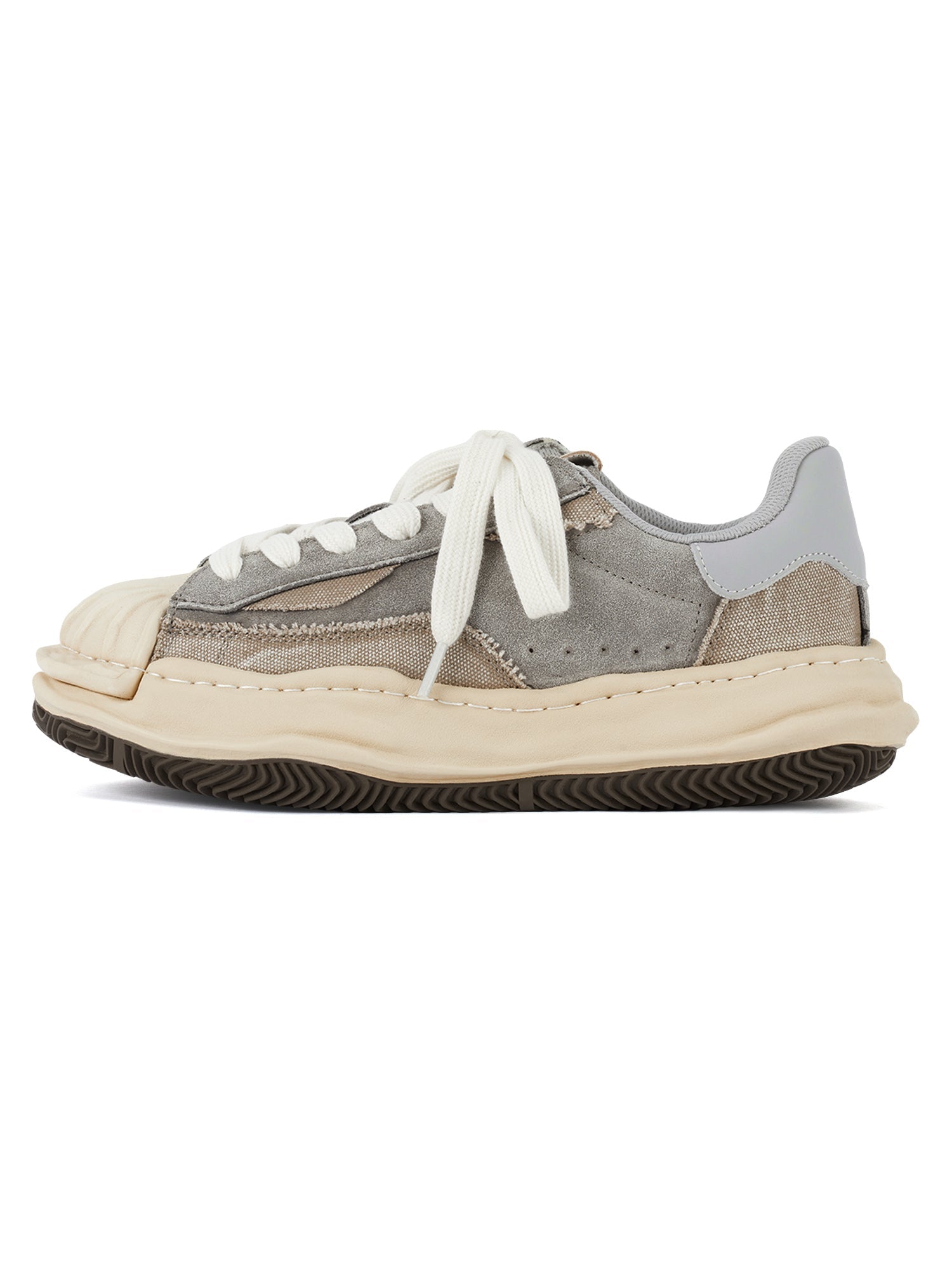 Sneakerhill Retro Shell Head Original Sole Washed Sneakers - sneakerhillcom