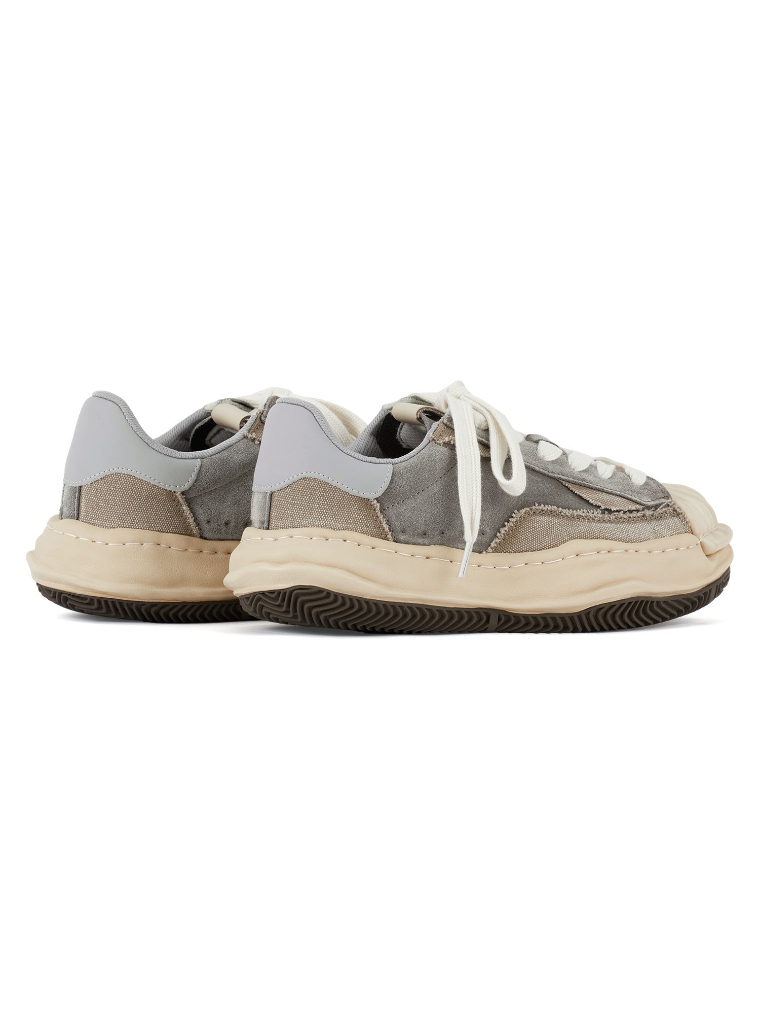 Sneakerhill Retro Shell Head Original Sole Washed Sneakers - sneakerhillcom