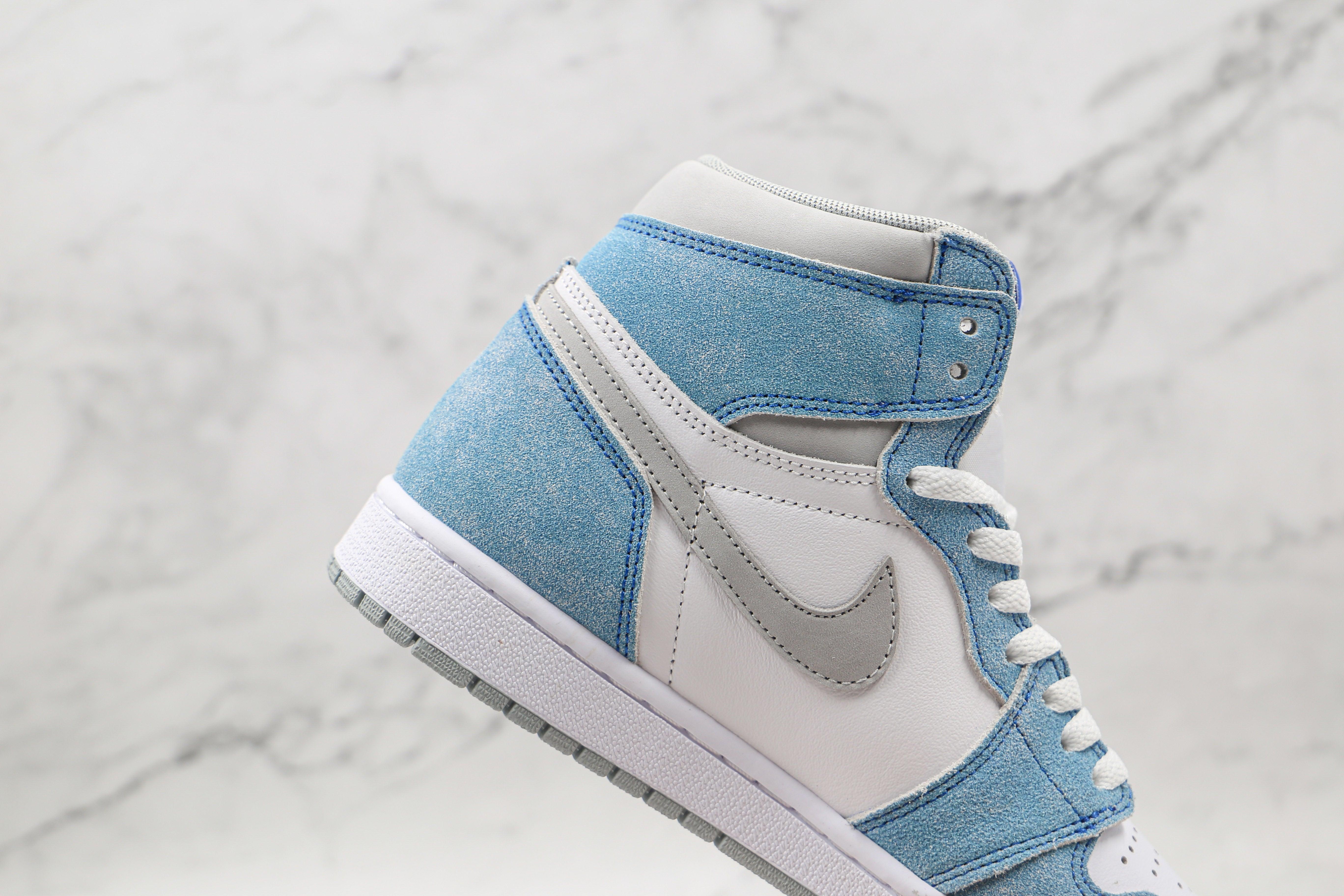 Custom Blue White Jordan 1 High Q ( Customs And Box ), Jordan 1 Sneakers Active sneakeronline