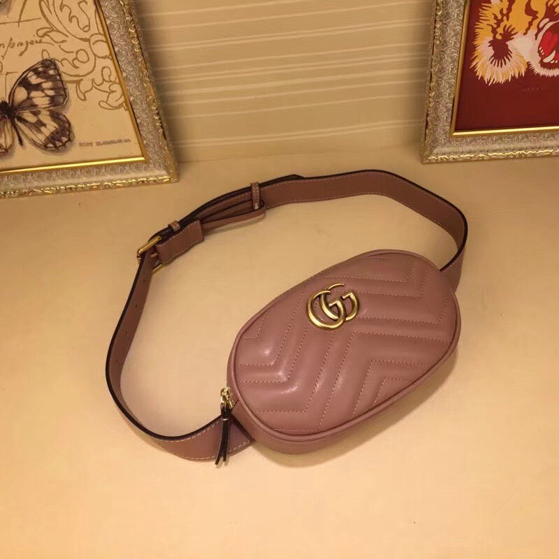 Sneakerhill - Marmont Belt Bag Rosy Brown - sneakerhillcom