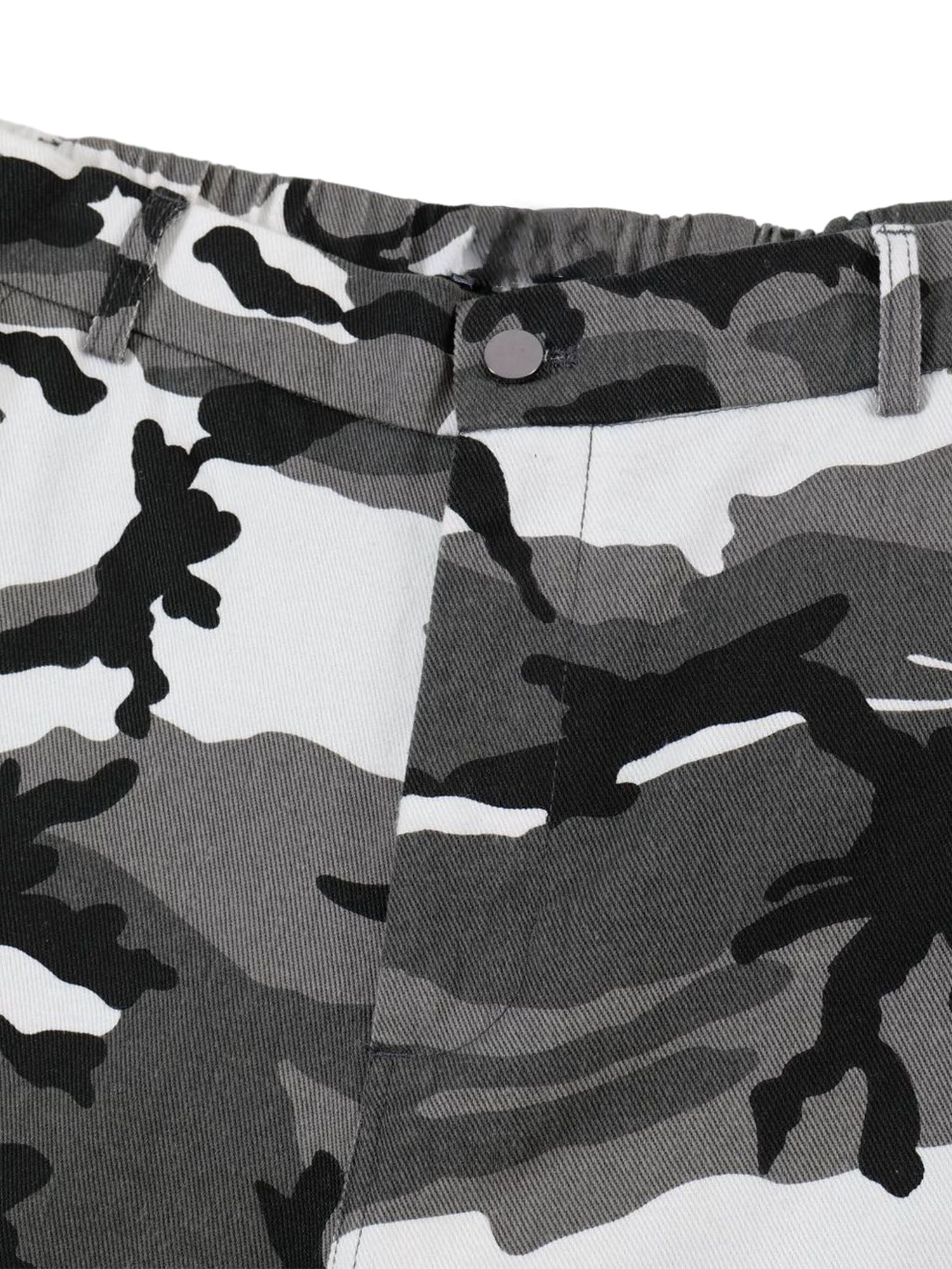 Sneakerhill American High Street Camouflage Workwear Casual Jorts