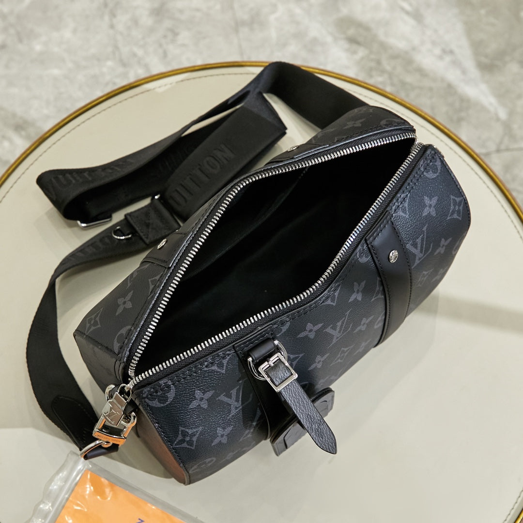 New Fashion Bags LV Monogram Eclipse City Keepall 25 - sneakerhillcom