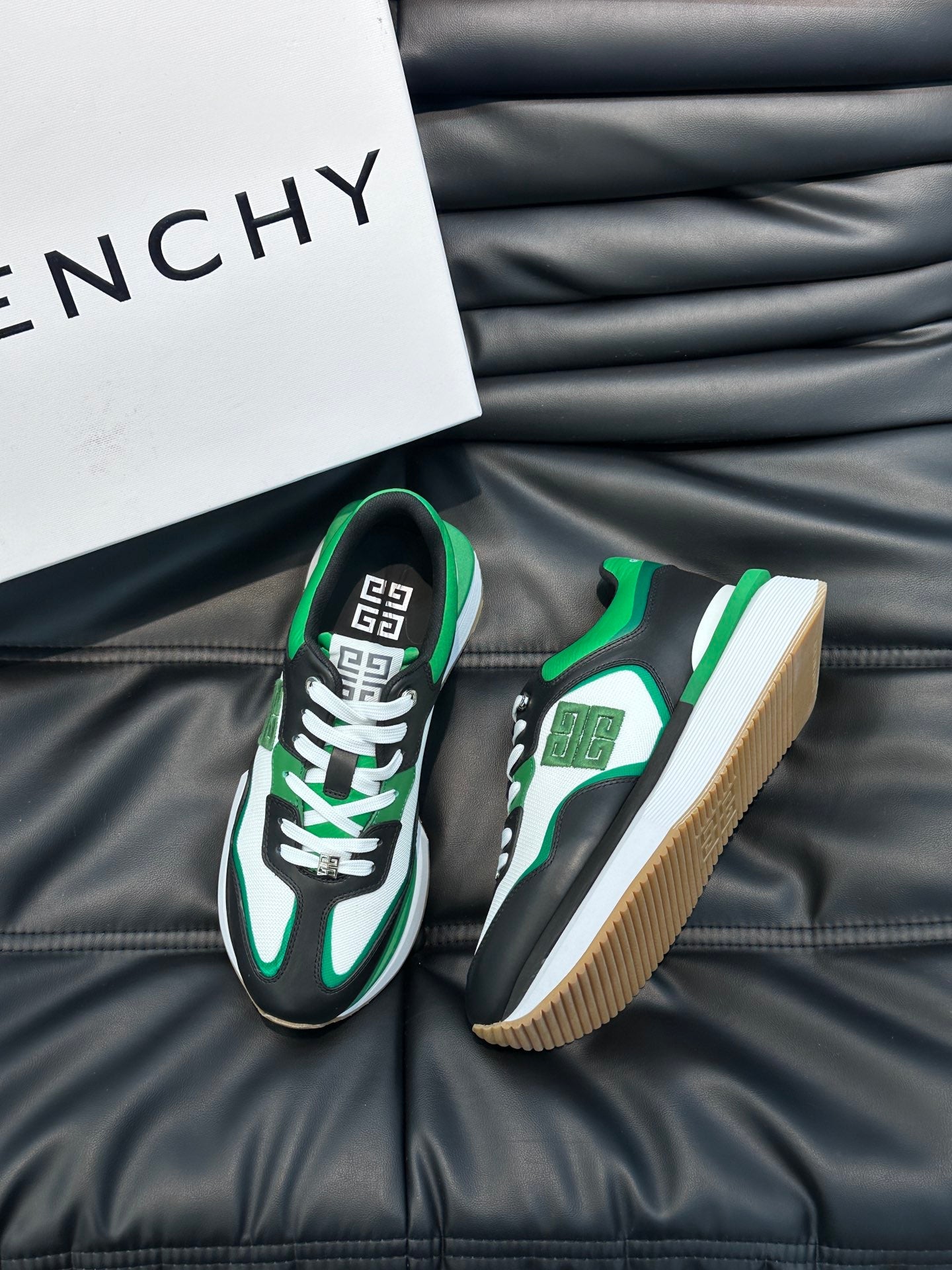 GVC Black and Green Sneakers-010 - sneakerhillcom