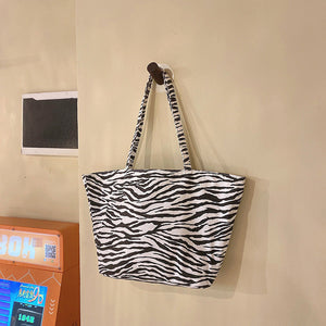 Stylish Zebra-Striped Tote Bags sneakerhillcom