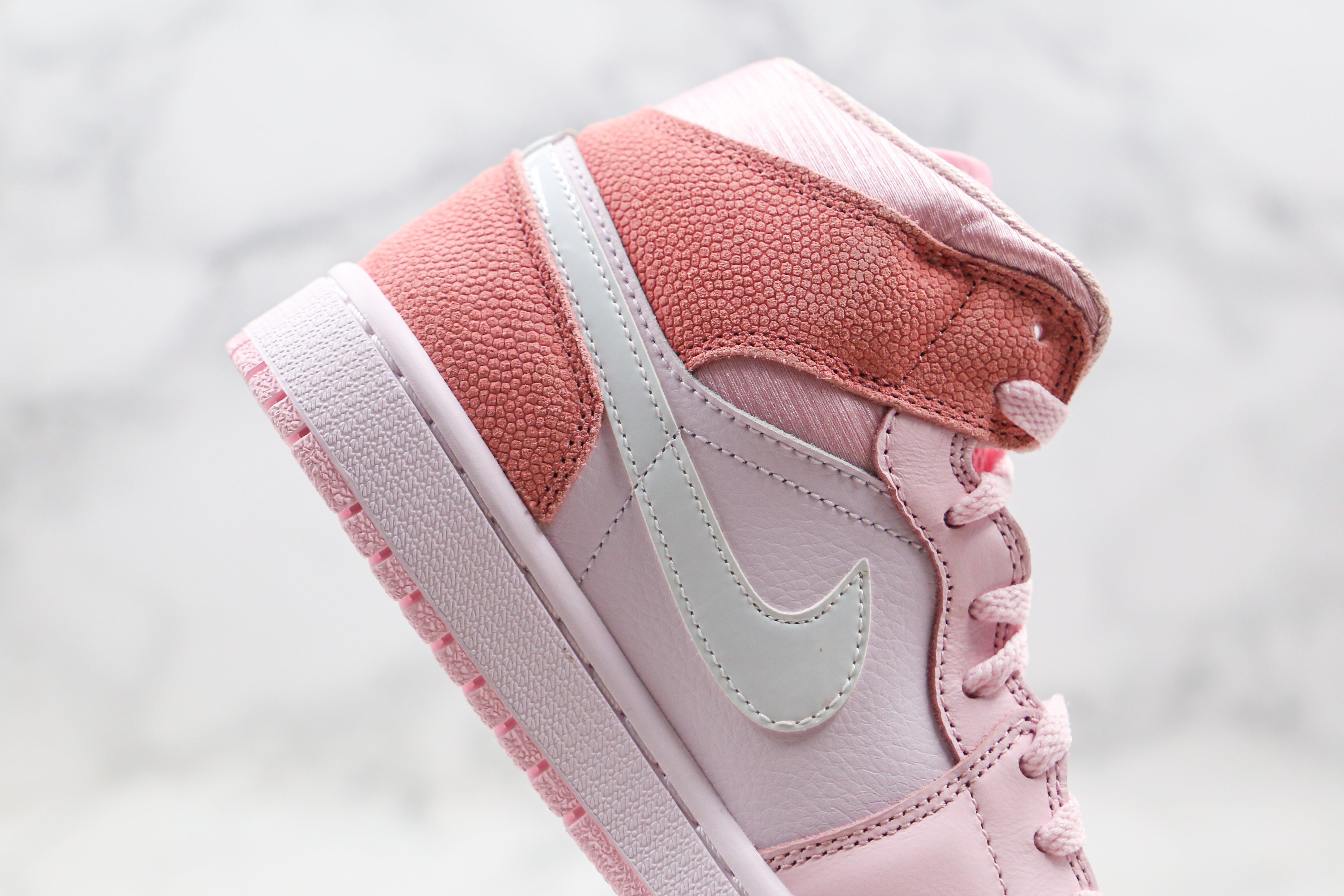 Custom Air Jordan 1 Mid" Digital Pink High Q sneakeronline