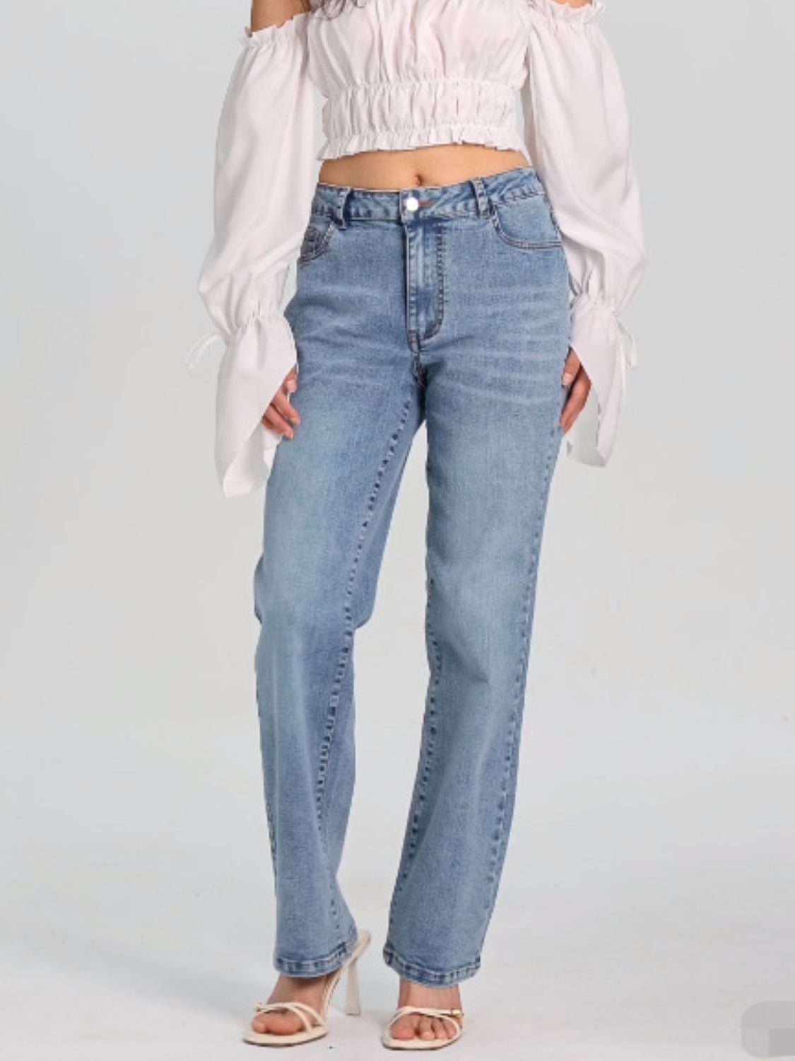 Straight Jeans with Pockets Trendsi