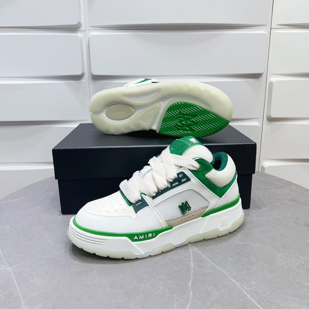 AMR MA-1 White and Green Sneakers-128 - sneakerhillcom