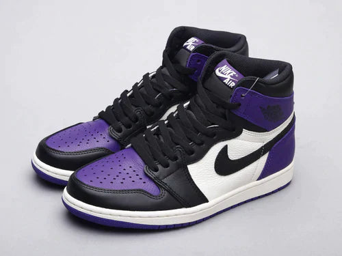 Custom Jordan 1 High Q AJ1 Purple Toe UNISEX ( Customs And Box ), Jordan 1 Sneakers FREE SHIPPING WITH FEDEX luxurysteps