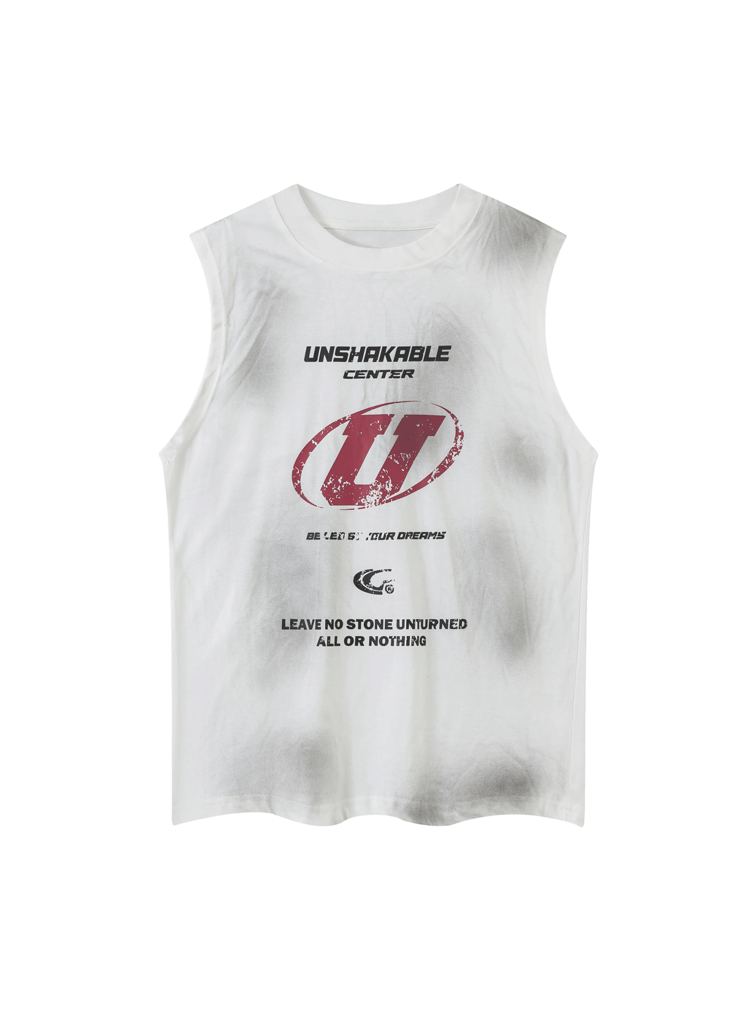 Sneakerhill Original Logo Printed Hand-painted Street Rap Vest SP240704IJ55