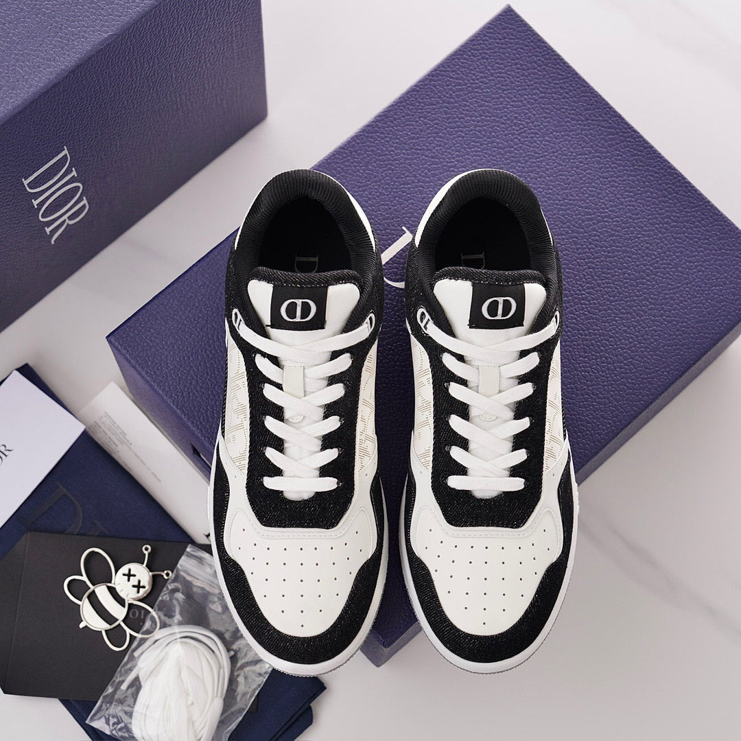 DOR B27 Low-Top Black and White Sneakers-120 - sneakerhillcom