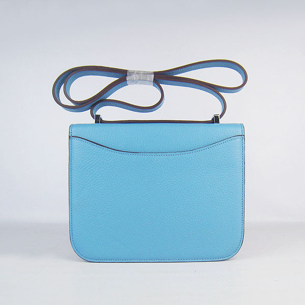 Constance Cowskin Leather Bag H017 light blue silver Kilta bags