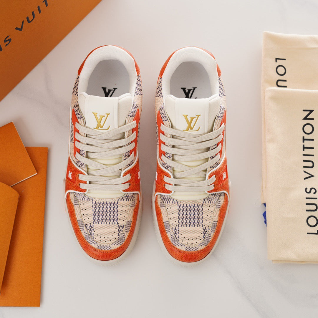 LUV Trainer Orange Sneakers-105 - sneakerhillcom