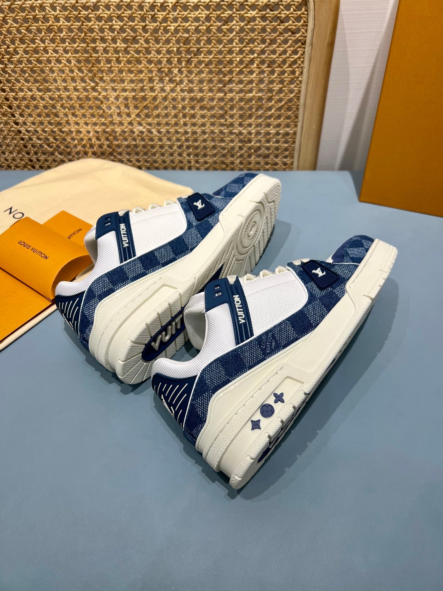 LUV Maxi Thick Blue Trainer Sneakers-073 - sneakerhillcom