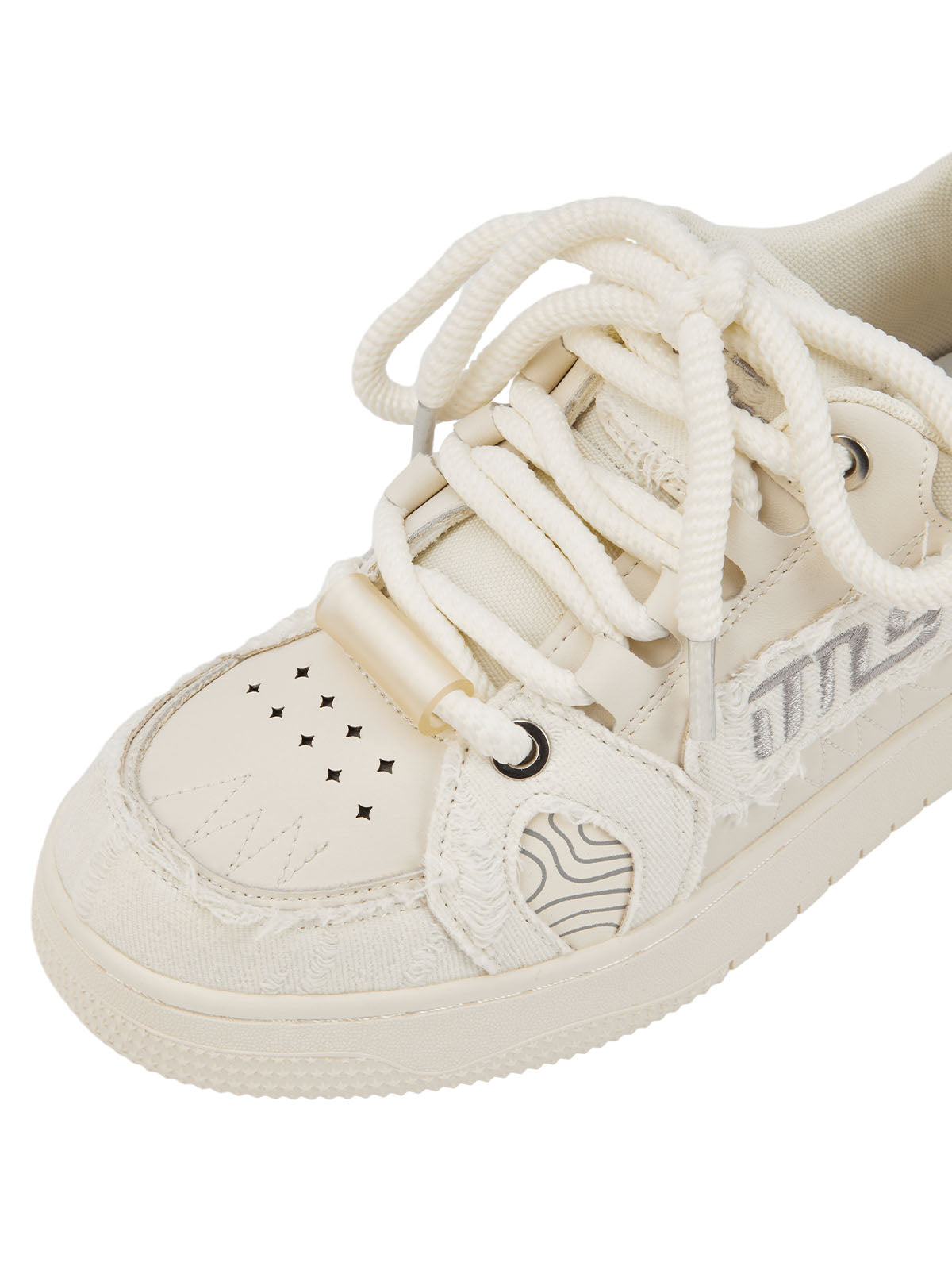 Sneakerhill Embroidered Letter Shoes - 2107 - sneakerhillcom