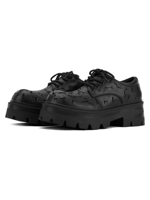 Sneakerhill High Street Crackle Leather Shoes - 2182