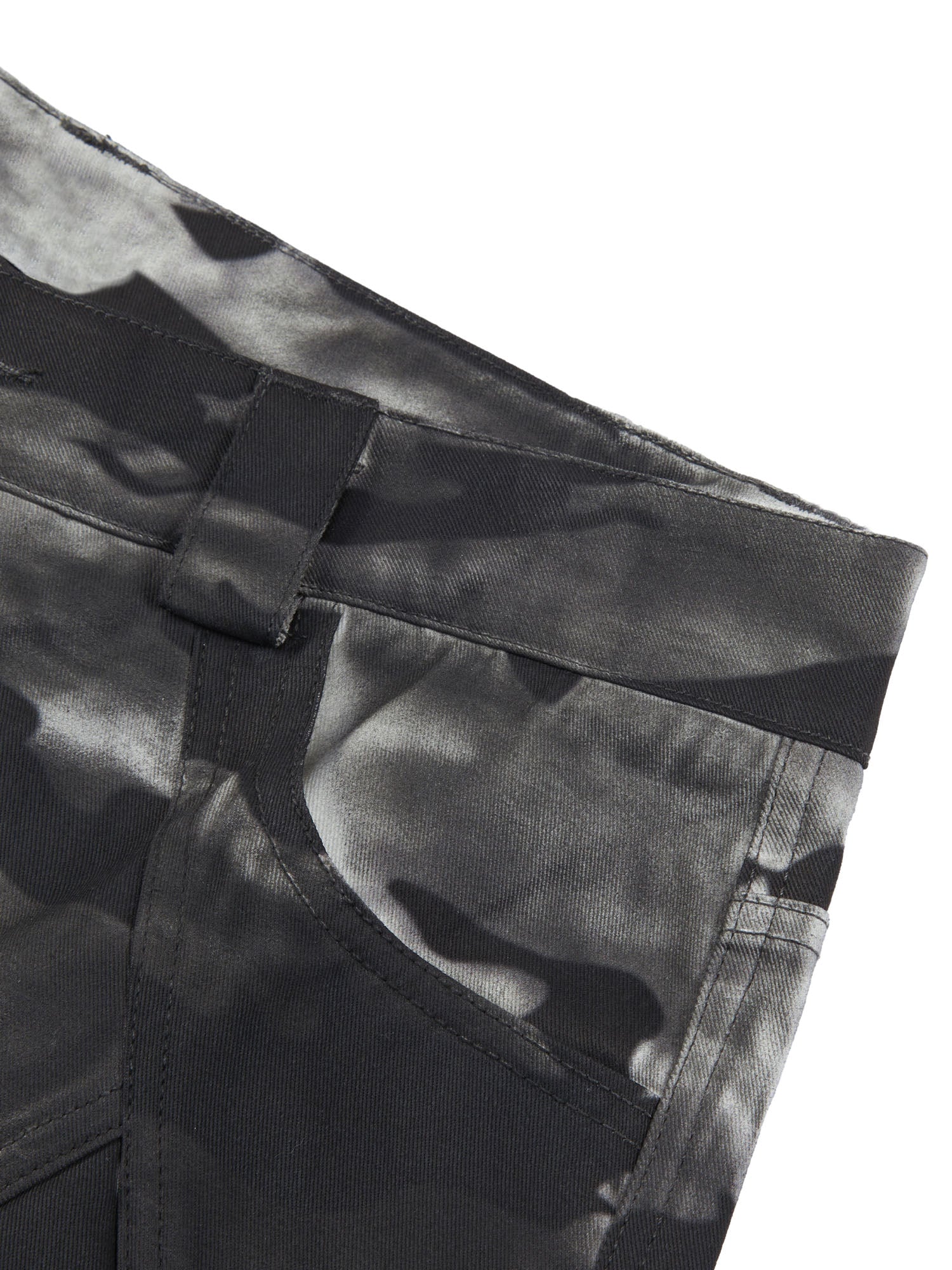 Sneakerhill Tie-Dye Baggy Snow Camouflage Pants - 2109