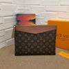 Sneakerhill - Pochette Monogram Clutch Brown - sneakerhillcom