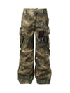 Sneakerhill High Street Badge Camouflage Multi-Pocket Pants SP240828P8ID