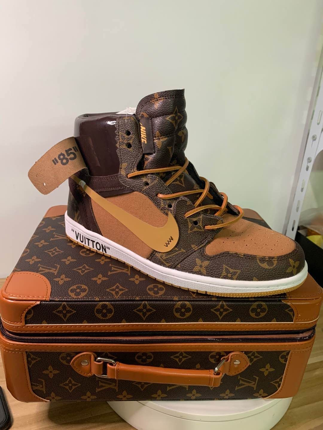 Custom Air Jordan 1 LV High Q ( Customs And Box ), Jordan 1 Sneakers Active A11 - sneakerlandnet