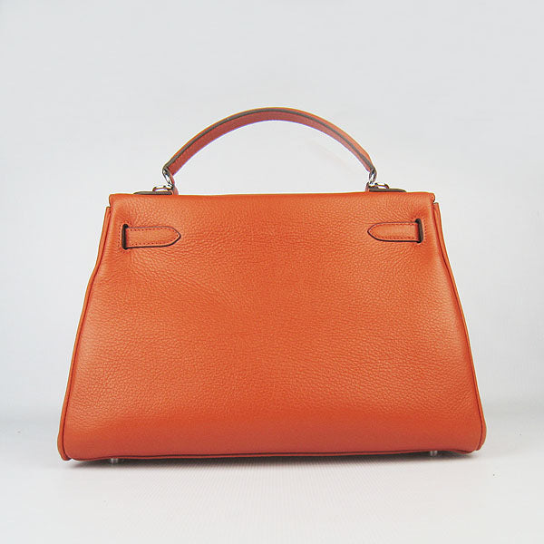 HMS Kelly 32cm Togo Leather 6108 Orange Silver Kilta bags