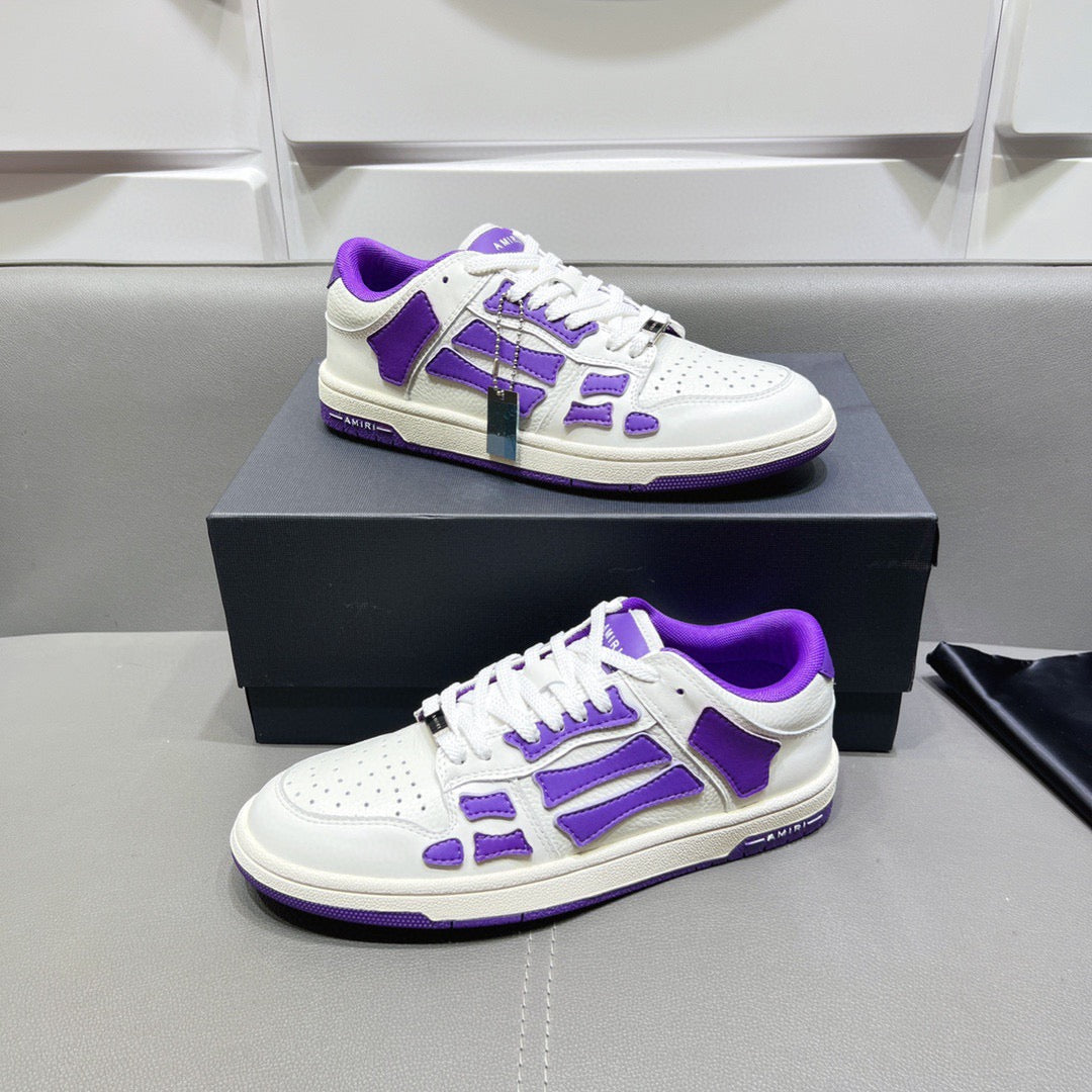 AMR Skel Top Low Purple and White Sneakers-153 - sneakerhillcom