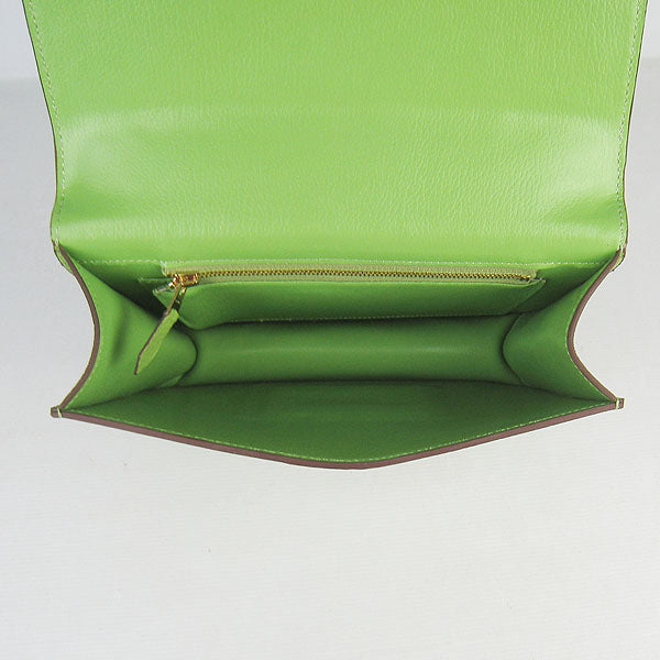 Constance Cowskin Leather Bag H017 green golden Kilta bags