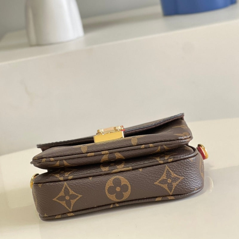 Sneakerhill - Mini Pochette Métis Monogram Bag Brown - sneakerhillcom